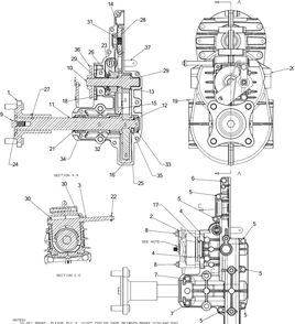 Transmission (Rh) Diagram and Parts List for RZT-S42ZERO (17AVCEDS710)(2016) Cub Cadet Lawn Tractor